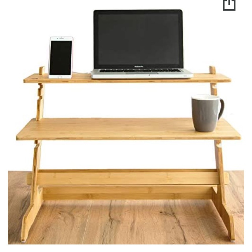 Crew & Axel Bamboo Standing Desk Converter